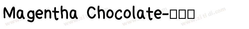 Magentha Chocolate字体转换
